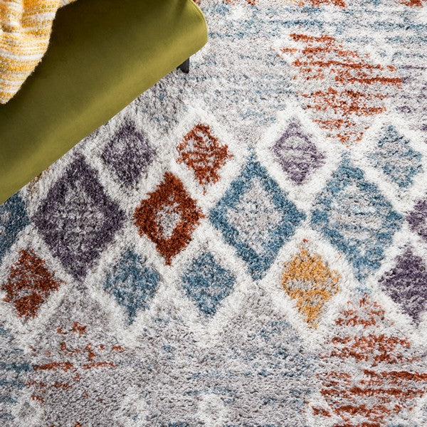 safavieh clearance berber shag ber585a blue rust rug