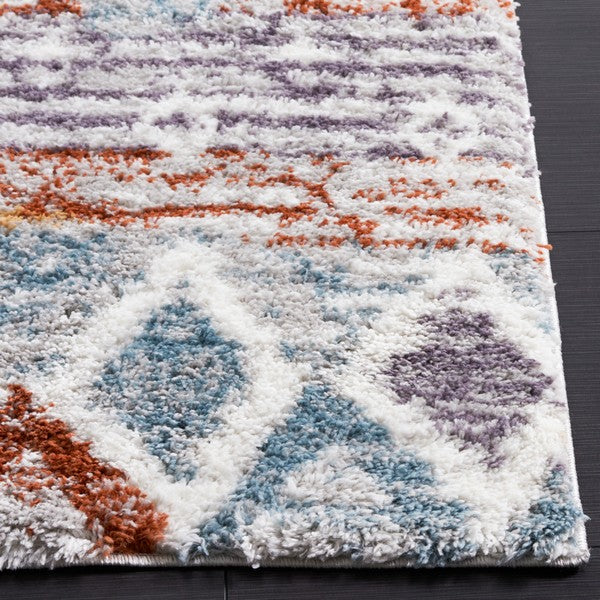 safavieh clearance berber shag ber585a blue rust rug