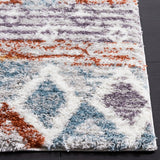 safavieh clearance berber shag ber585a blue rust rug