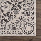 Hauteloom Megargel MEG Charcoal Machine Made Polypropylene Rug