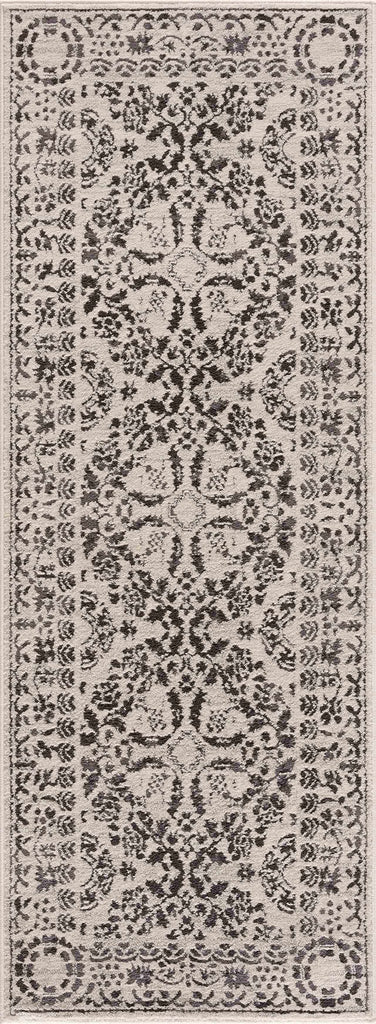 Hauteloom Megargel MEG Charcoal Machine Made Polypropylene Rug