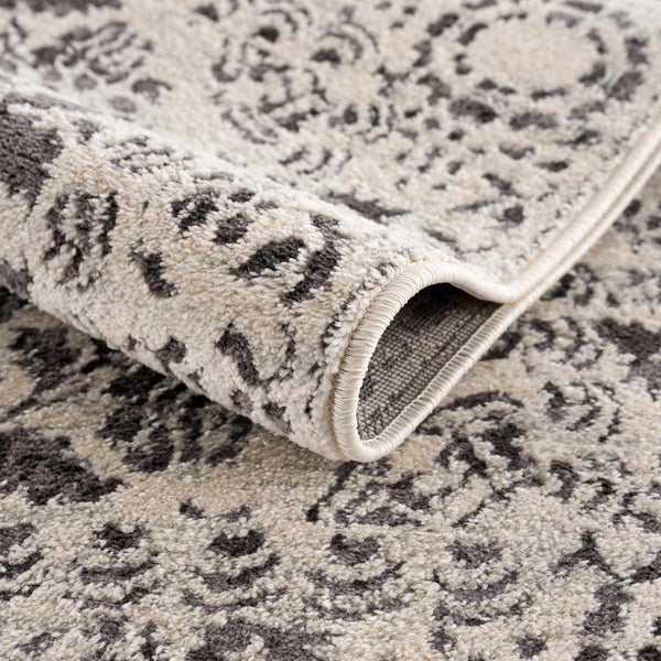 Hauteloom Megargel MEG Charcoal Machine Made Polypropylene Rug
