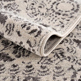 Hauteloom Megargel MEG Charcoal Machine Made Polypropylene Rug