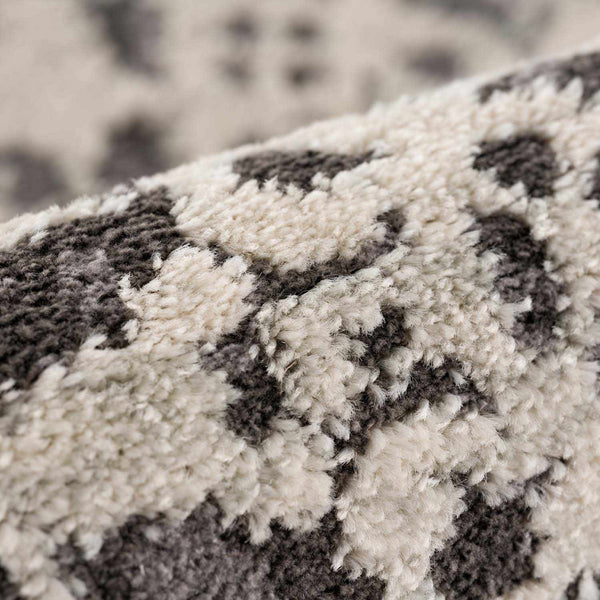 Hauteloom Megargel MEG Charcoal Machine Made Polypropylene Rug