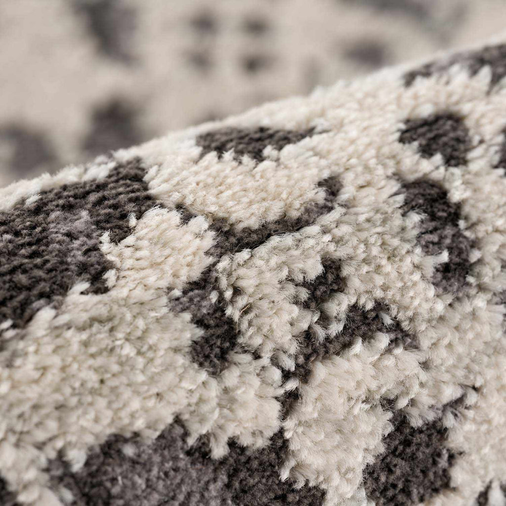 Hauteloom Megargel MEG Charcoal Machine Made Polypropylene Rug