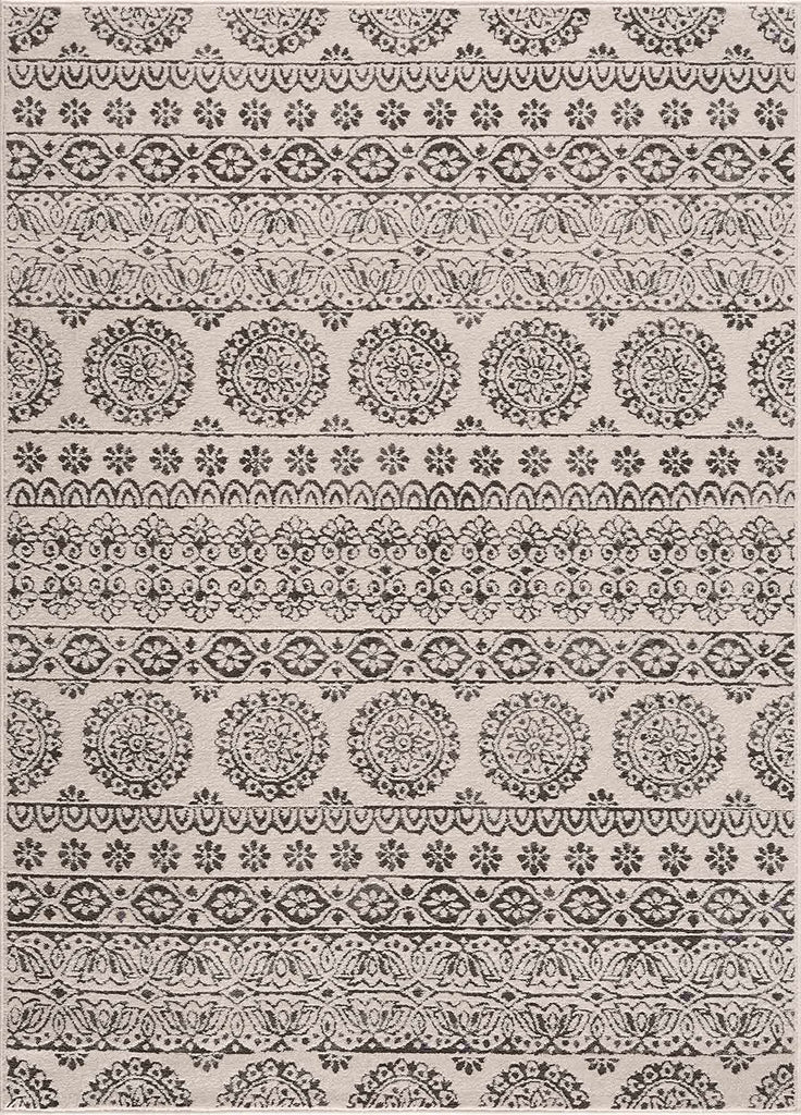 Hauteloom Warroad WARRO Charcoal Machine Made Polypropylene Rug
