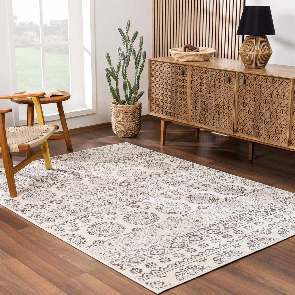 Hauteloom Warroad WARRO Charcoal Machine Made Polypropylene Rug