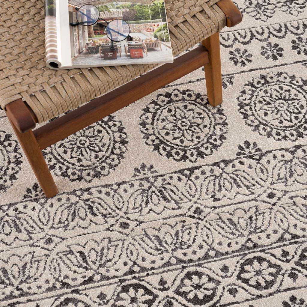 Hauteloom Warroad WARRO Charcoal Machine Made Polypropylene Rug