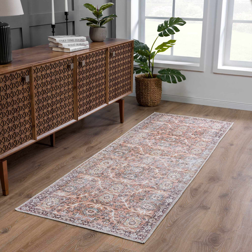 Hauteloom Bian HGEBBIAN8A1 Peach Machine Made Rug