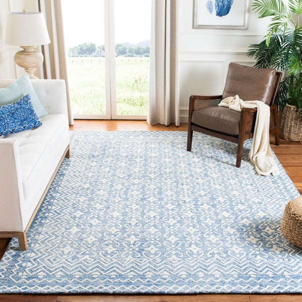 safavieh clearance blossom blm114m blue rug