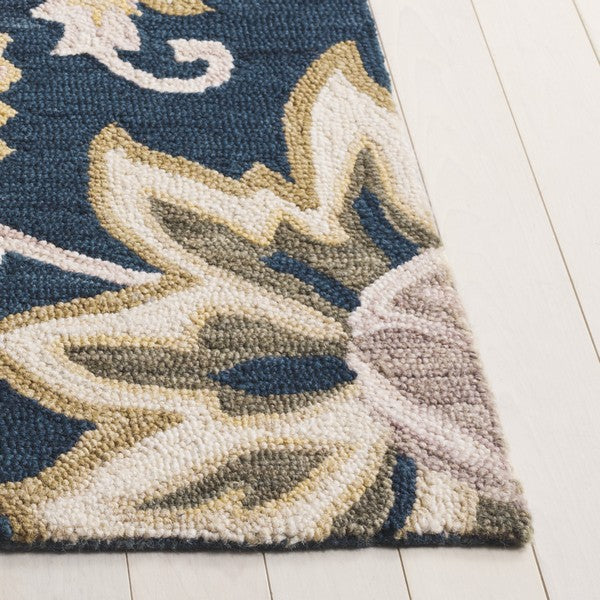 safavieh clearance blossom blm117n navy rug