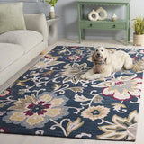 safavieh clearance blossom blm117n navy rug