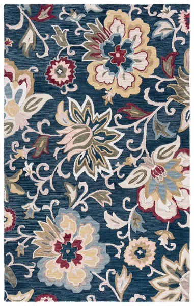 safavieh clearance blossom blm117n navy rug