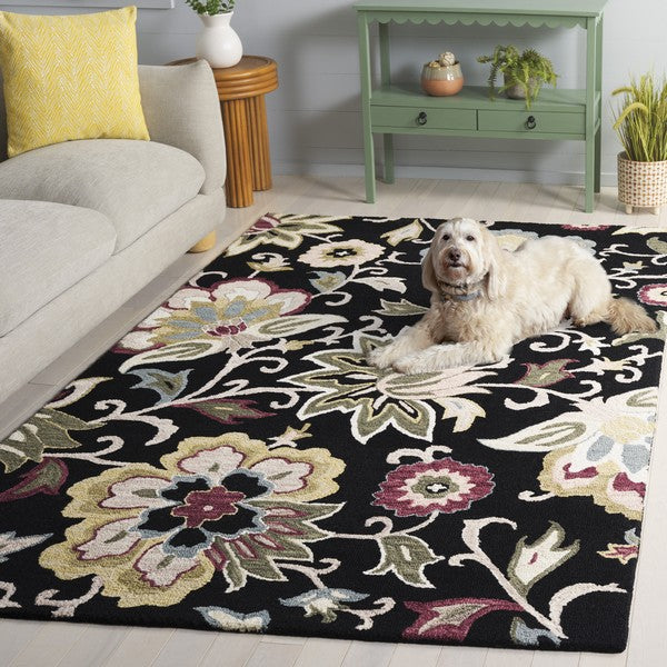 safavieh clearance blossom blm117z black rug