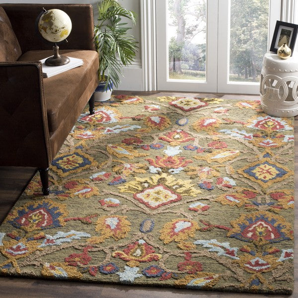 safavieh clearance blossom blm402b green rug