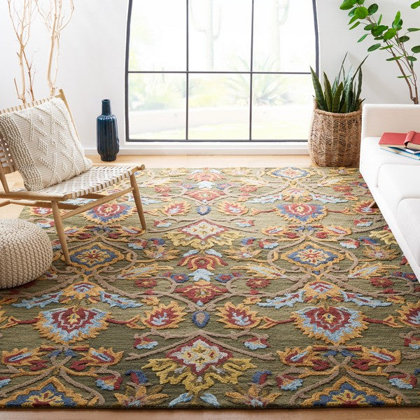 safavieh clearance blossom blm402b green rug