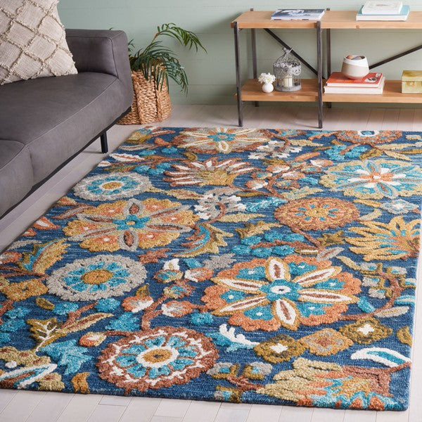 safavieh clearance blossom blm409m blue rug