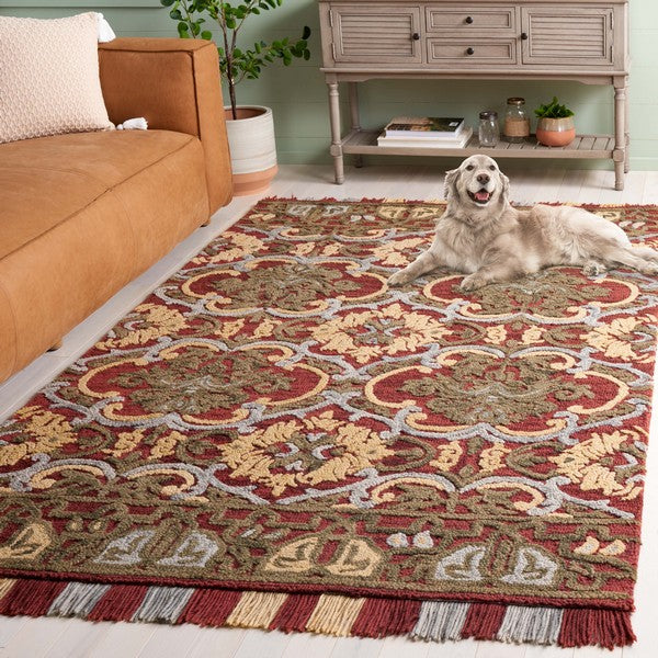 safavieh clearance blossom blm422q red rug