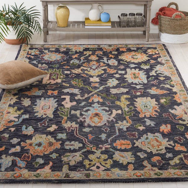 safavieh clearance blossom blm465h dark grey rug