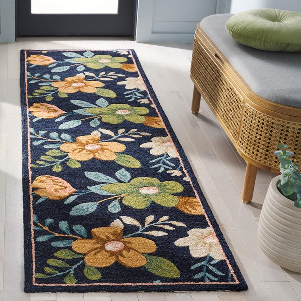 safavieh clearance blossom blm571n navy rug