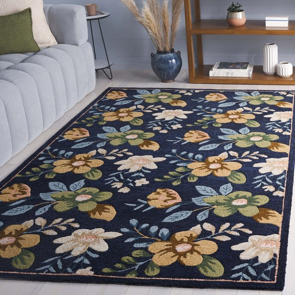safavieh clearance blossom blm571n navy rug