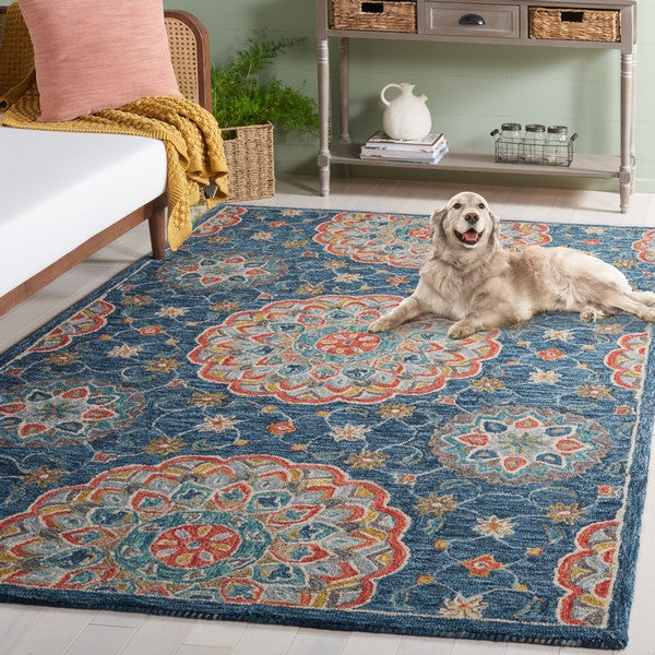 safavieh clearance blossom blm690m blue rug