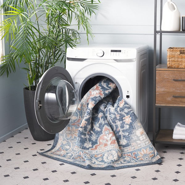 safavieh clearance blair washable blr246n navy rug
