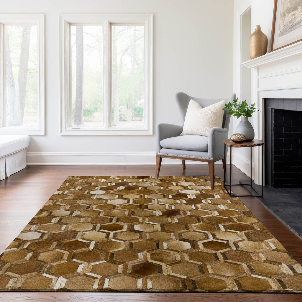 dalyn bozeman bm1 brown rug
