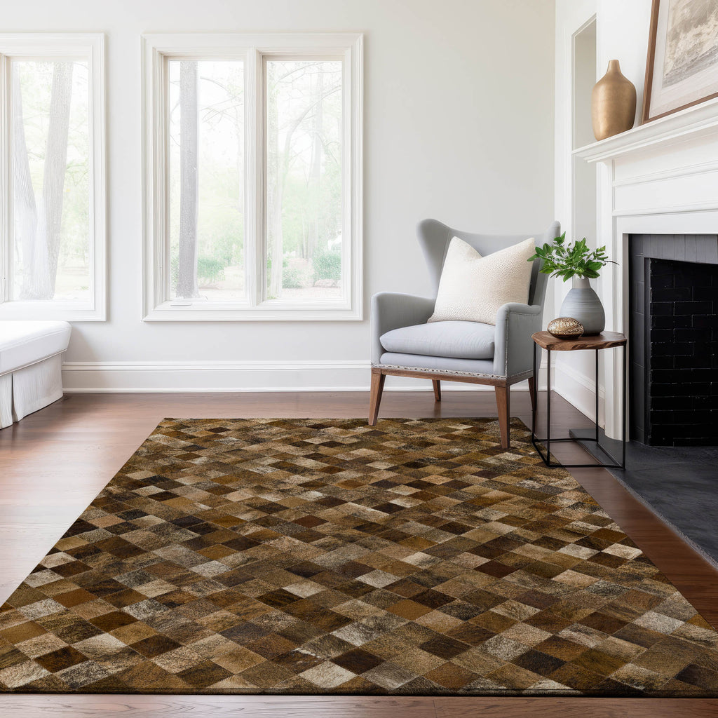 dalyn bozeman bm2 brown rug