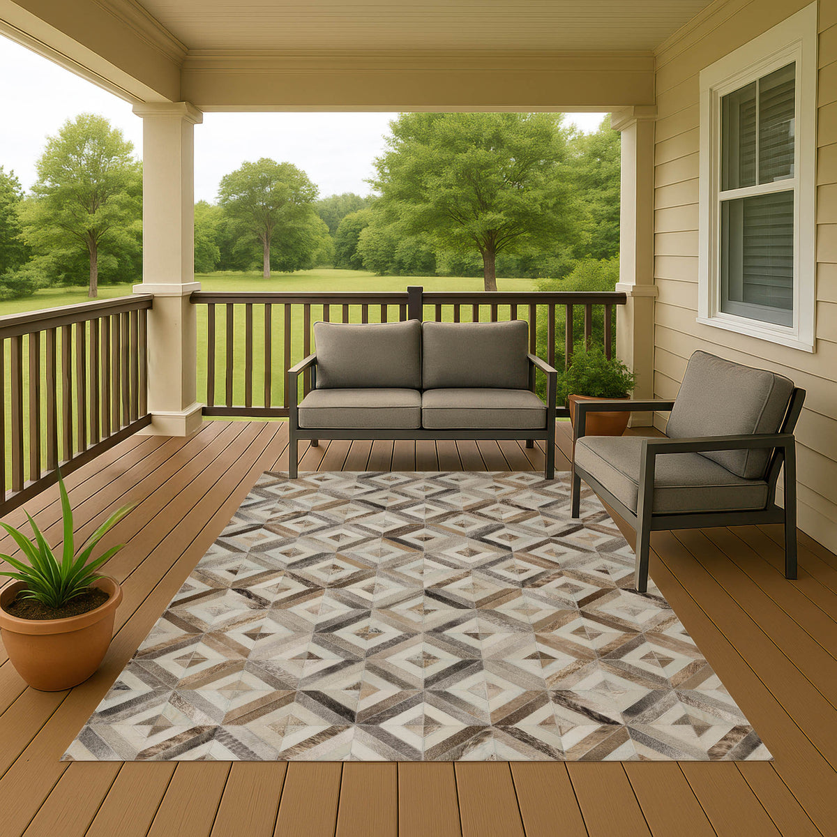 dalyn bozeman bm7 gray rug