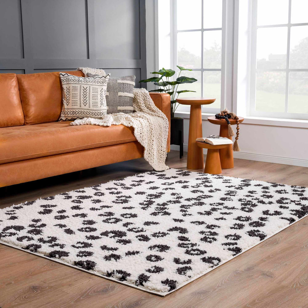 Hauteloom Zhen SBMMZHEN8A1 White Machine Made Polyester Rug