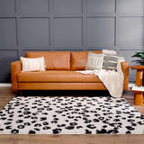 Hauteloom Zhen SBMMZHEN8A1 White Machine Made Polyester Rug
