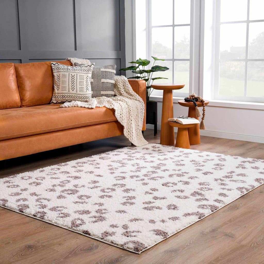 Hauteloom Zhen SBMMZHEN8A2 White Machine Made Polyester Rug
