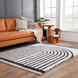 Hauteloom Bauer SBMMBAUERA1 White Machine Made Polyester Rug
