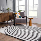 Hauteloom Bauer SBMMBAUERA1 White Machine Made Polyester Rug