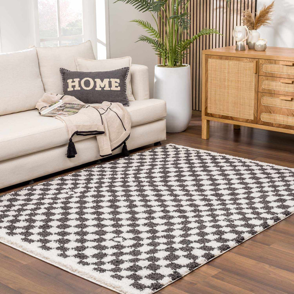 Hauteloom Kieu SBMMIVRITA1 Gray Machine Made Polyester Rug