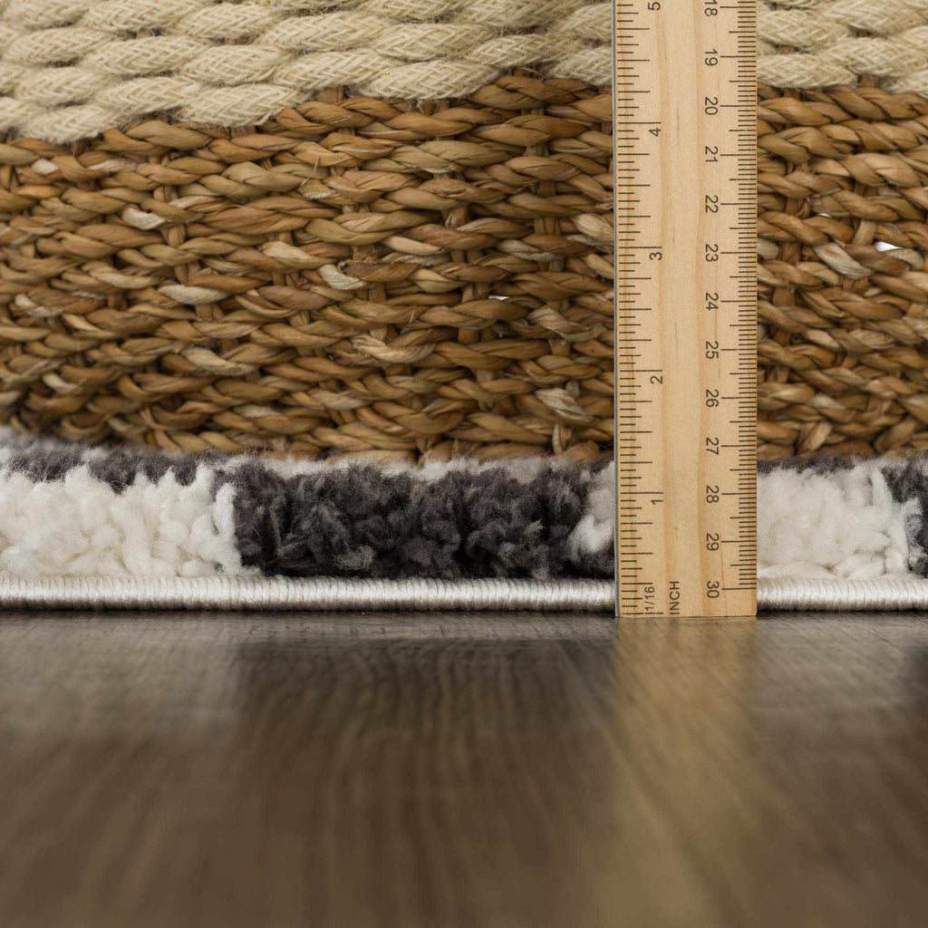 Hauteloom Kieu SBMMIVRITA1 Gray Machine Made Polyester Rug