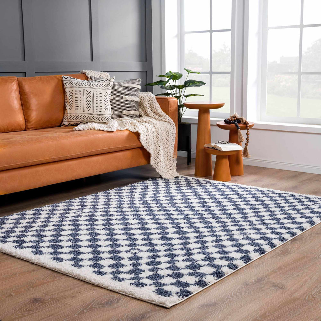 Hauteloom Kieu SBMMKIEU8A1 White Machine Made Polyester Rug