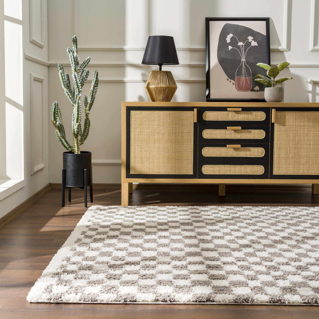 Hauteloom Kieu SBMMIVRITA2 Light Gray Machine Made Polyester Rug