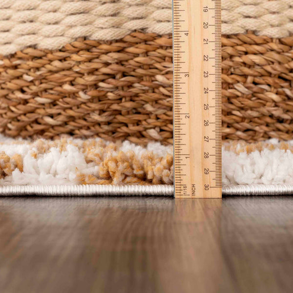 Hauteloom Kieu SBMMKIEU8A2 Ivory Machine Made Polyester Rug