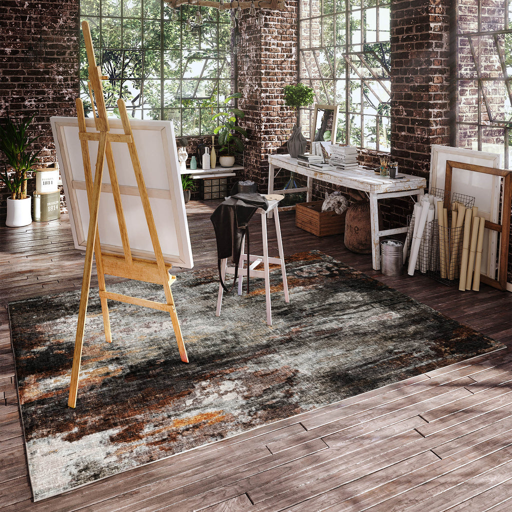 dalyn boca bo10 gray rug