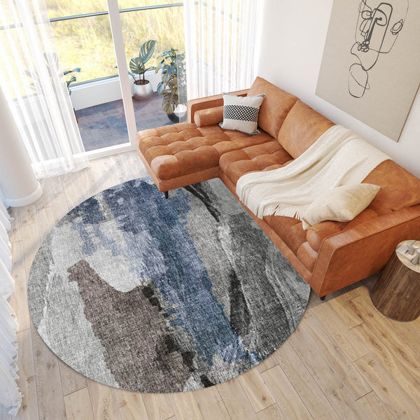 dalyn boca bo6 pewter rug