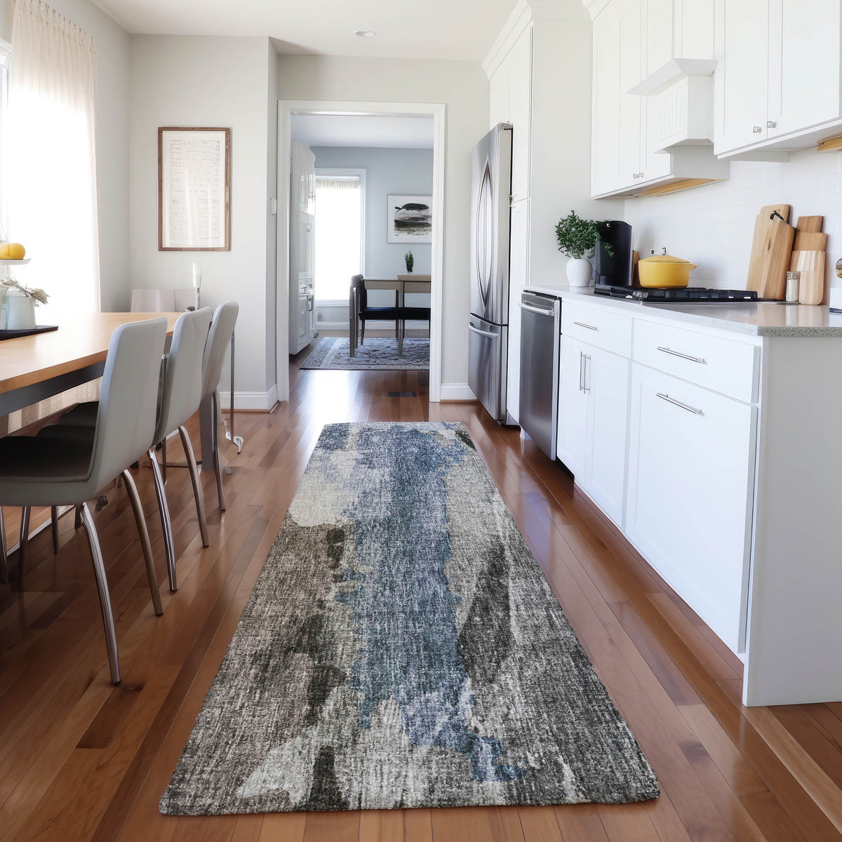 dalyn boca bo6 pewter rug