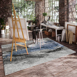 dalyn boca bo6 pewter rug