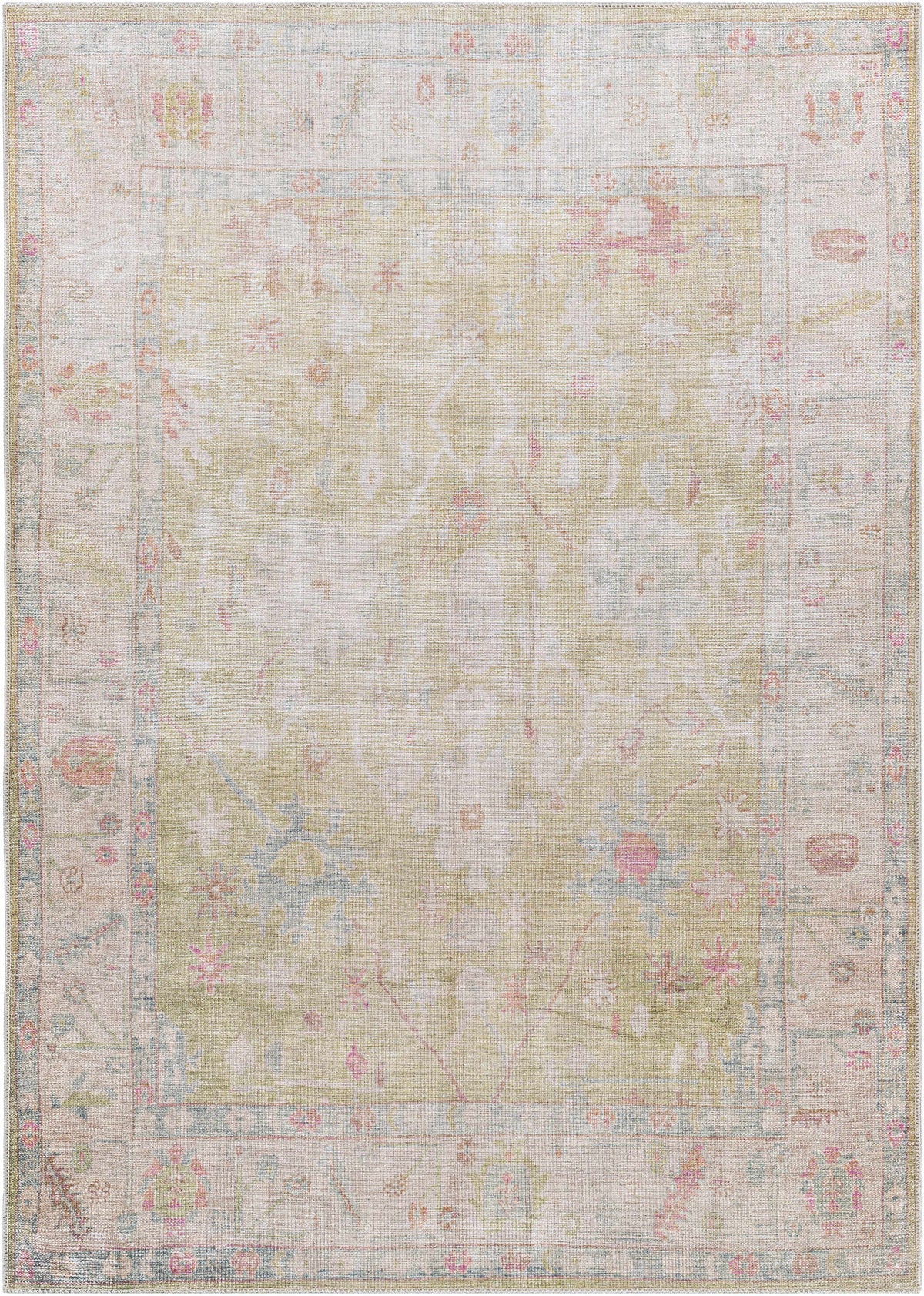 Hauteloom Bozkurt BOZK Light Brown Machine Made Polyester Rug
