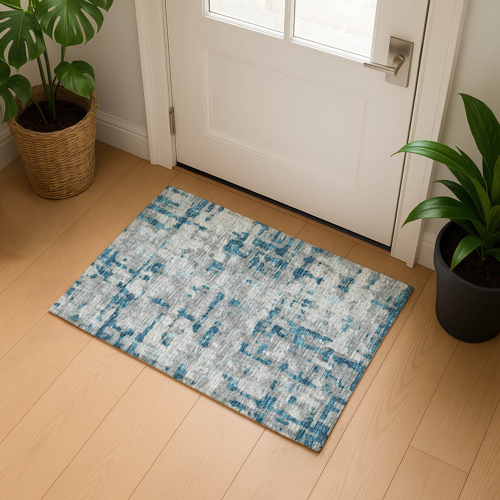 dalyn brisbane br5 teal rug