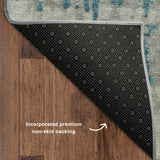 dalyn brisbane br5 teal rug
