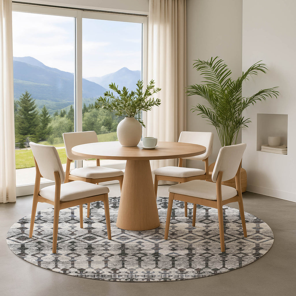 dalyn brisbane br8 silver rug