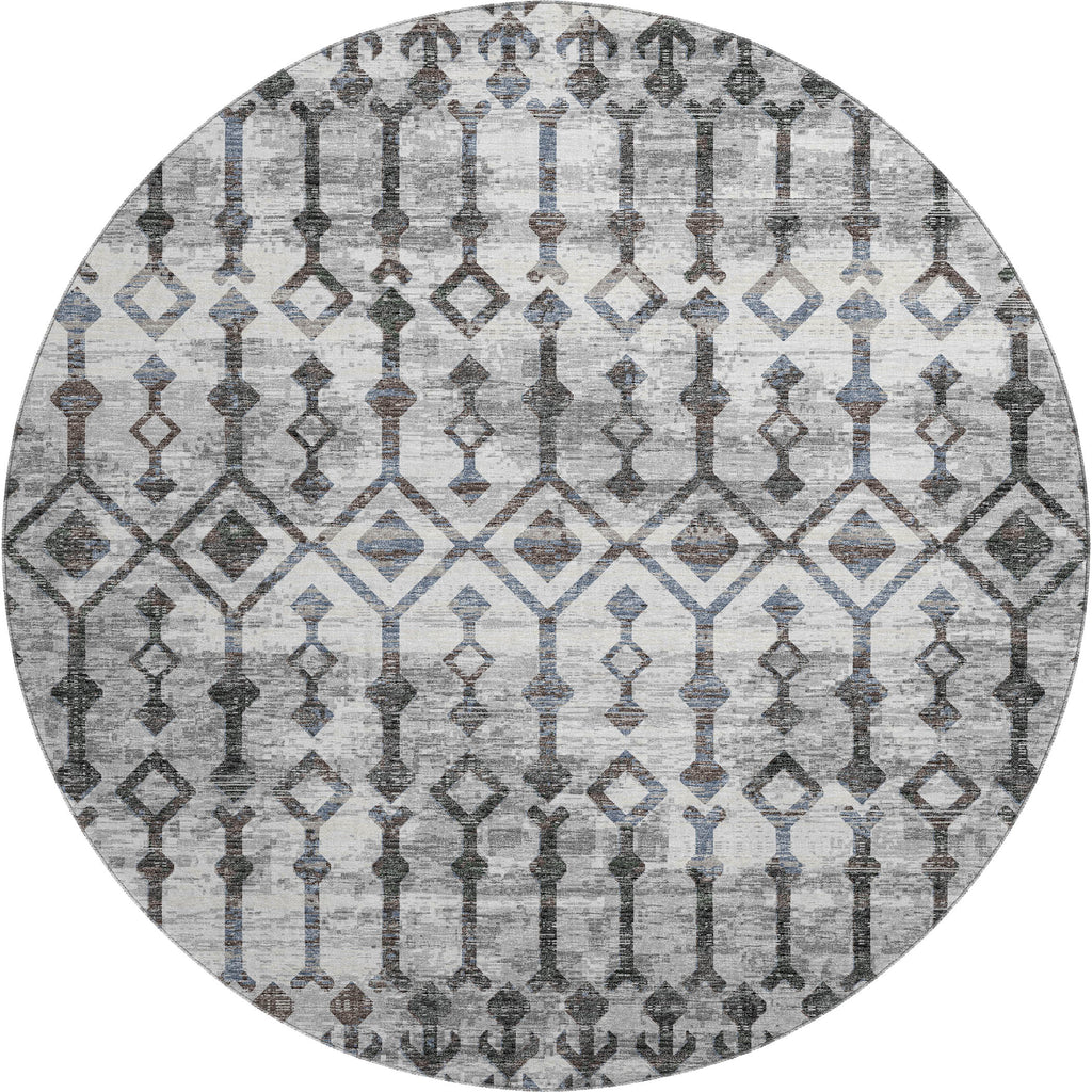 dalyn brisbane br8 silver rug