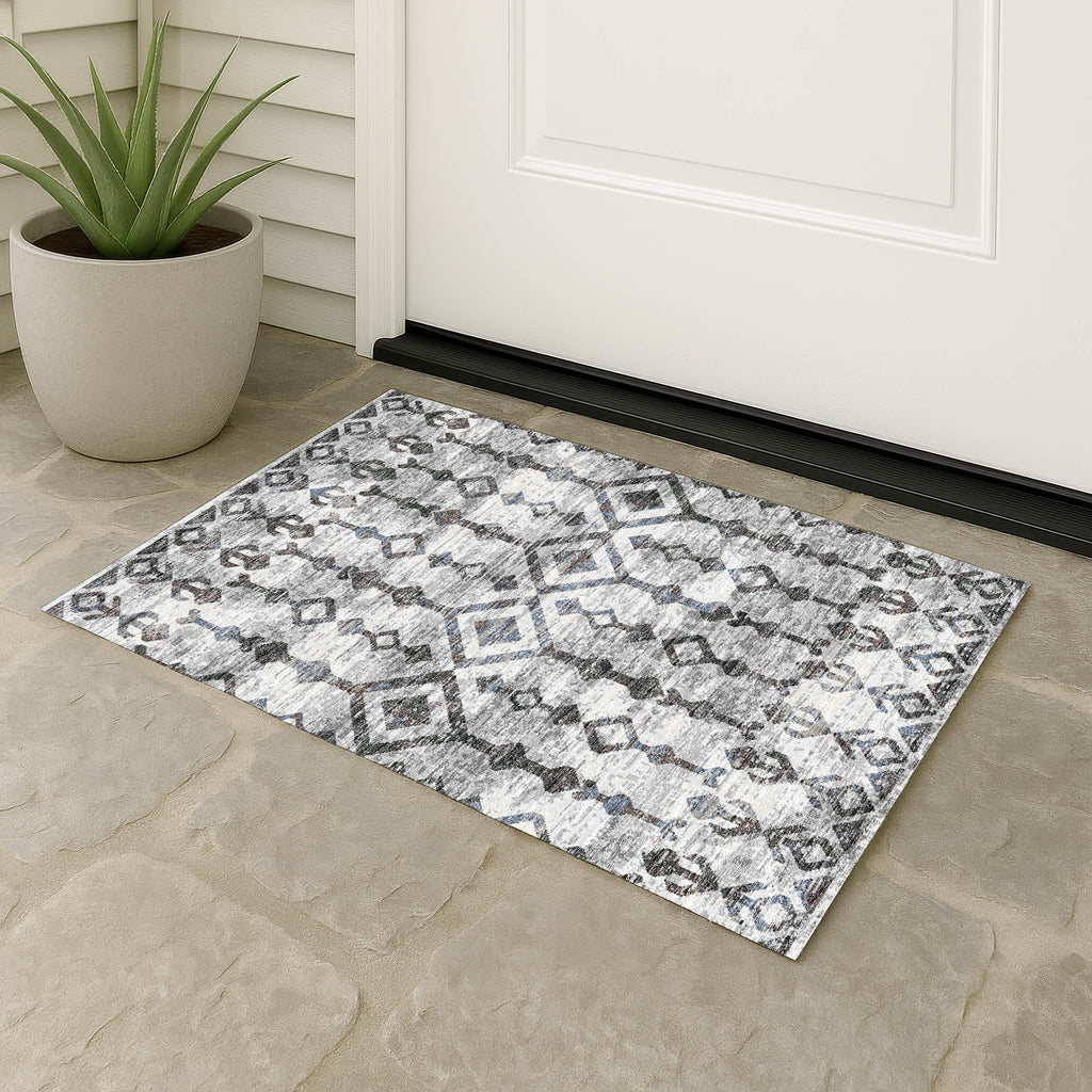 dalyn brisbane br8 silver rug